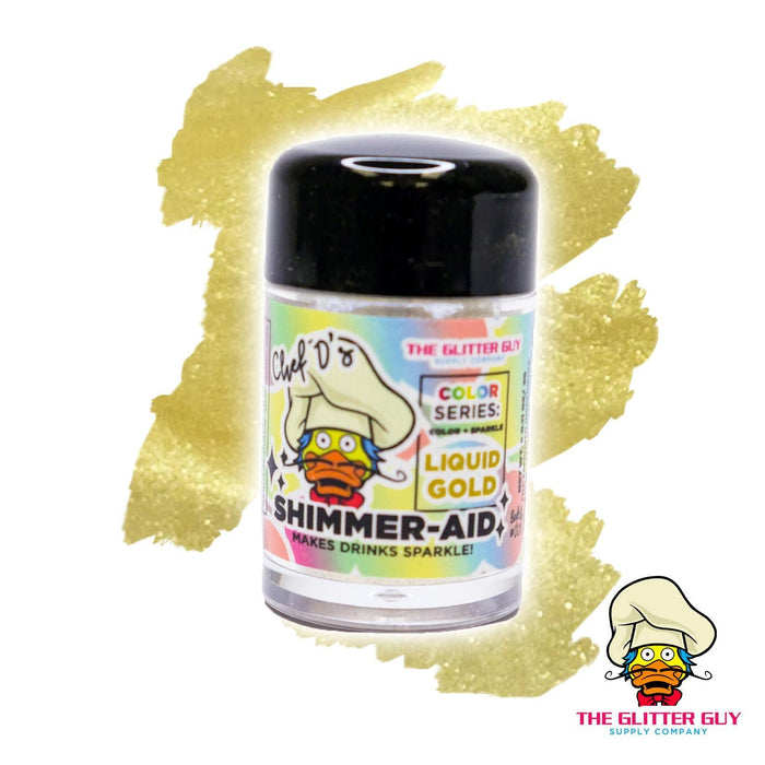 Shimmer - aid Edible Glitter Liquid Gold | Edible from The Glitter Guy
