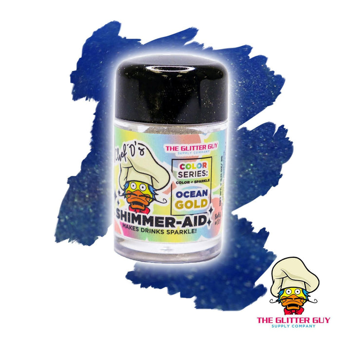 Shimmer - aid Edible Glitter Ocean Gold | Edible from The Glitter Guy