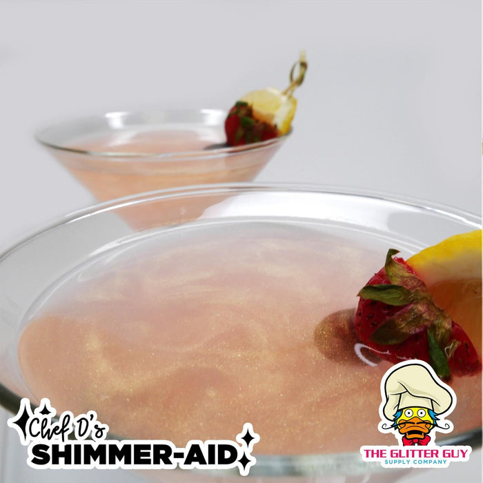 Shimmer - aid Edible Glitter Rose Gold | Edible from The Glitter Guy