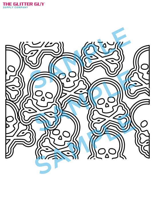 Skull Burst Design | Digital Download from The Glitter Guy