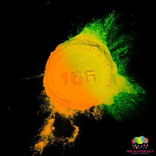 Spooky D's Glow Powder - Orange 2 Yellow | Mica Powder from The Glitter Guy