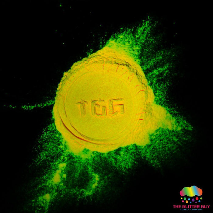 Spooky D's Glow Powder - Orange 2 Yellow | Mica Powder from The Glitter Guy