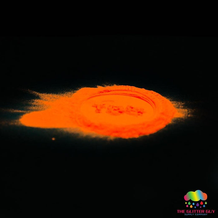 Spooky D's Glow Powder - Red Orange 2 Orange | Mica Powder from The Glitter Guy