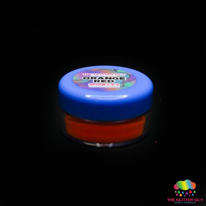 Spooky D's Glow Powder - Red Orange 2 Orange | Mica Powder from The Glitter Guy