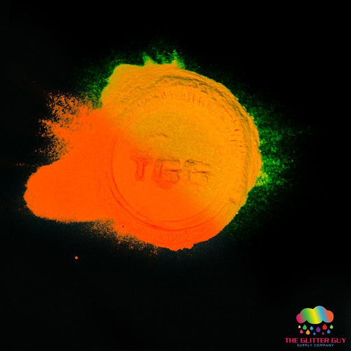Spooky D's Glow Powder - Red Orange 2 Orange | Mica Powder from The Glitter Guy