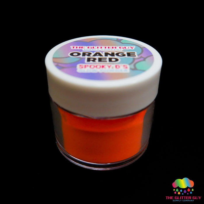 Spooky D's Glow Powder - Red Orange 2 Orange | Mica Powder from The Glitter Guy