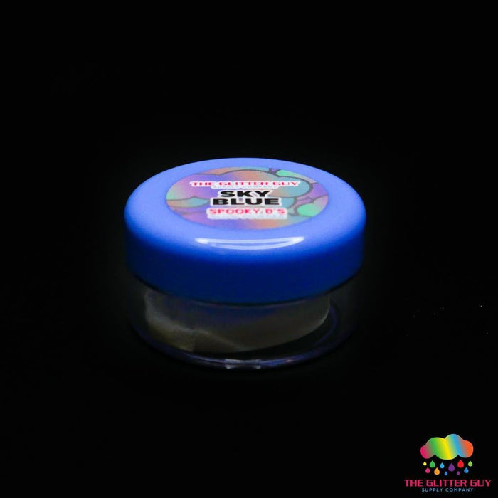 Spooky D's Glow Powder - Sky Blue | Mica Powder from The Glitter Guy