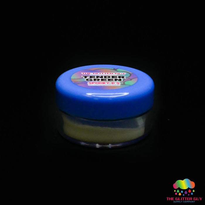 Spooky D's Glow Powder - Tender Green | Mica Powder from The Glitter Guy