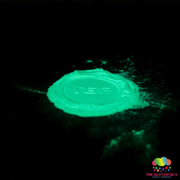 Spooky D's Glow Powder - Tender Green | Mica Powder from The Glitter Guy