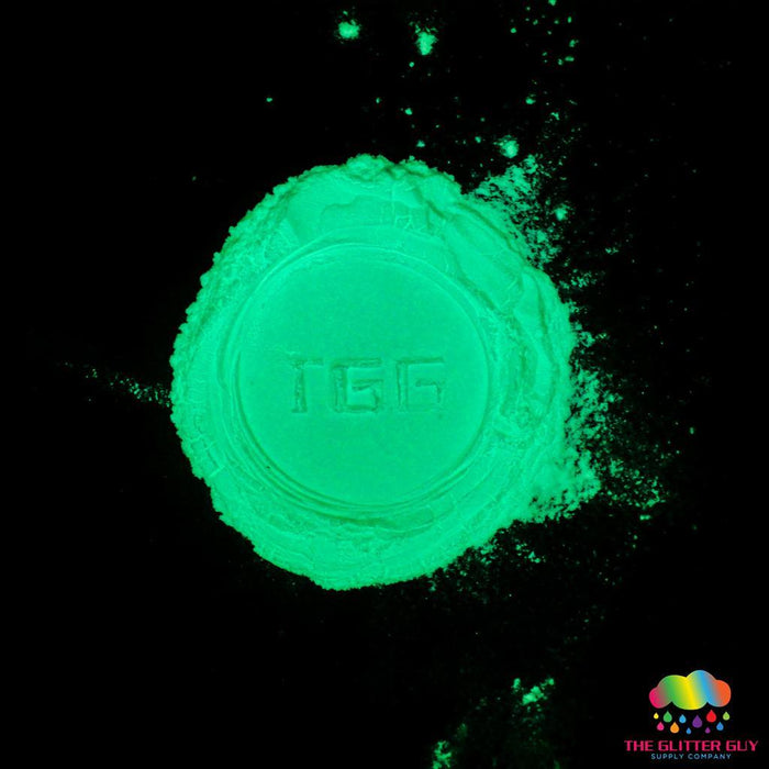 Spooky D's Glow Powder - Tender Green | Mica Powder from The Glitter Guy