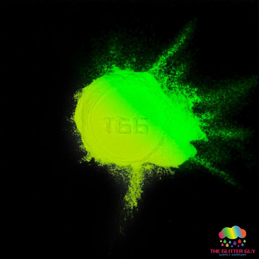 Spooky D's Glow Powder - Yellow 2 Green | Mica Powder from The Glitter Guy