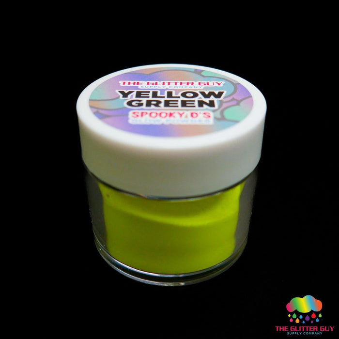 Spooky D's Glow Powder - Yellow 2 Green | Mica Powder from The Glitter Guy