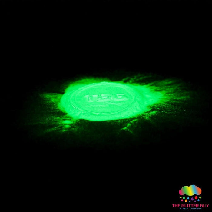 Spooky D's Glow Powder - Yellow Green | Mica Powder from The Glitter Guy