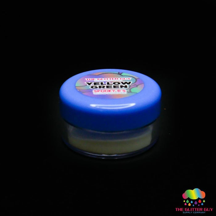 Spooky D's Glow Powder - Yellow Green | Mica Powder from The Glitter Guy