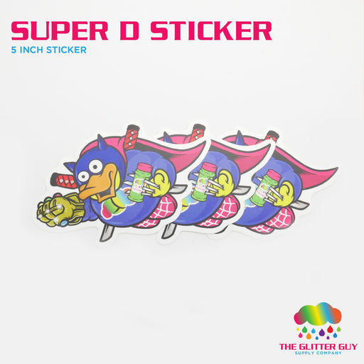 Super D Sticker | Sticker from The Glitter Guy