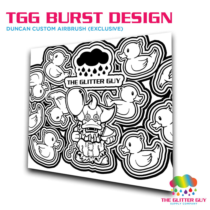 TGG Burst Design (Duncan Custom Airbrush) | Digital Download from The Glitter Guy