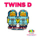Twins D Enamel Pin | Accessory from The Glitter Guy