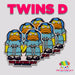 Twins D Sticker | Sticker from The Glitter Guy