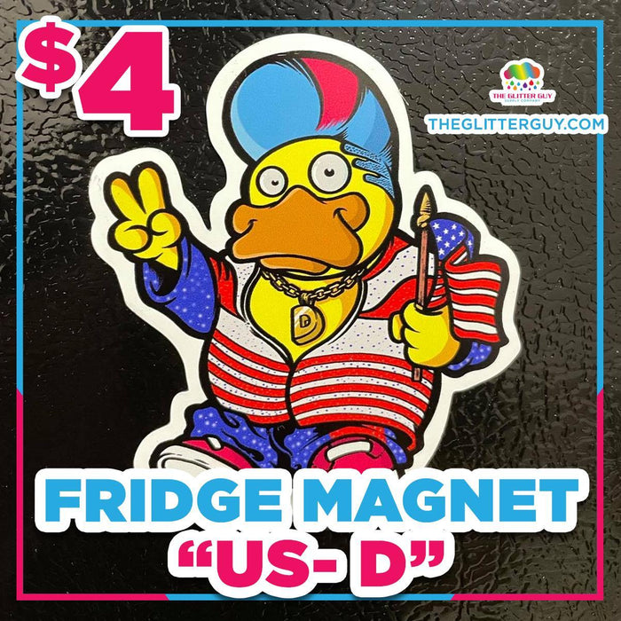 US D Fridge Magnet | Magnet from The Glitter Guy