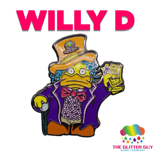 Willy D Enamel Pin | Accessory from The Glitter Guy