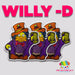 Willy D | Sticker from The Glitter Guy